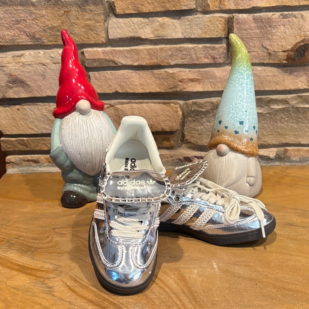 adidas Women Silver Metallic Sneakers